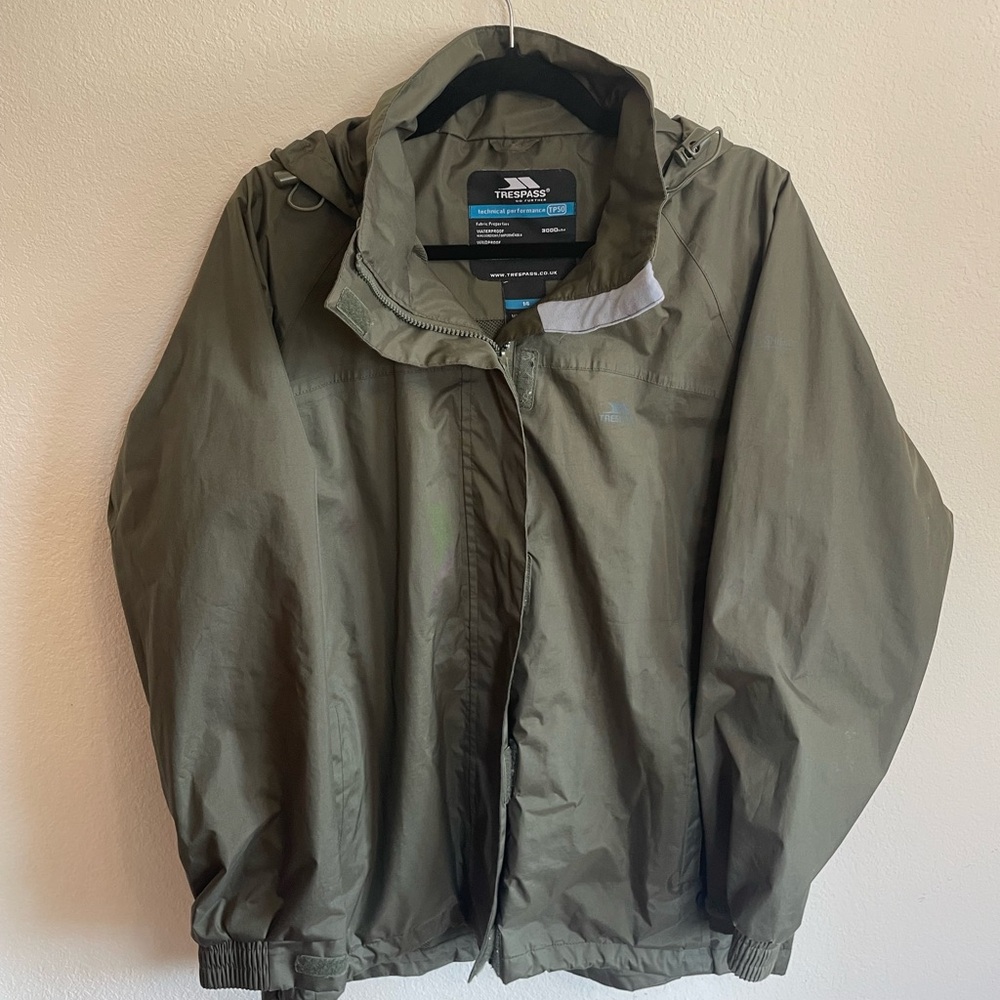 Trespass Olive Raincoat 14 Large